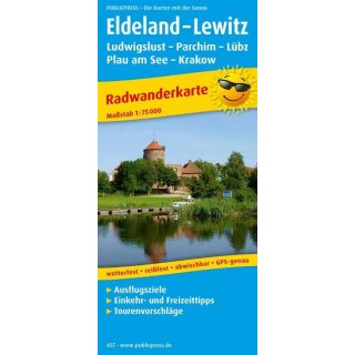Radwanderkarte Eldeland - Lewitz 1 : 75 000