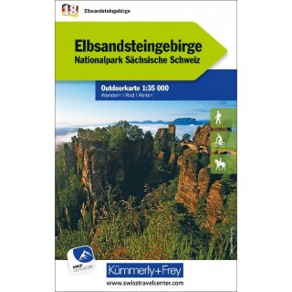 Elbsandsteingebirge, Nationalpark Sächsische Schweiz 1:35 000
