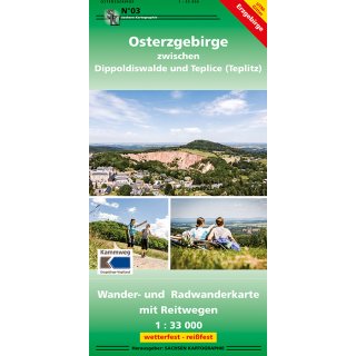 03 Osterzgebirge zwischen Dippoldiswalde und Teplice 1 : 33 000