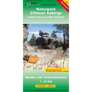040 Naturpark Zittauer Gebirge - Luzicke Hory (Lausitzer Gebirge) 1:33.000