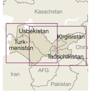 Zentralasien 1:1.700.000