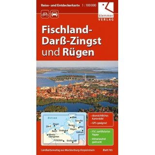 703 Fischland-Darß-Zingst und Rügen 1:100.000