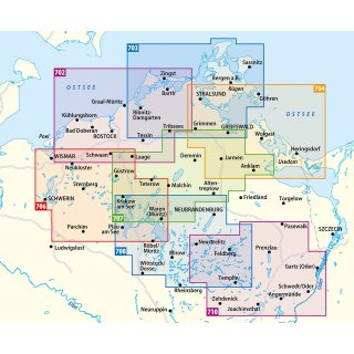 704 Stralsund, Greifswald, Usedom 1 : 100 000
