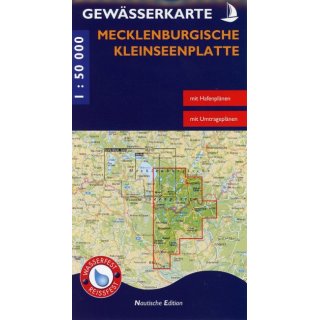 Gewsserkarte Mecklenburgische Kleinseenplatte 1 : 50 000