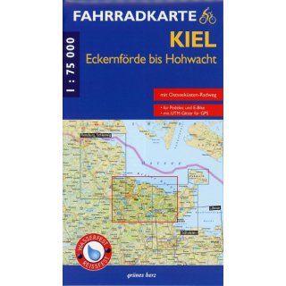 Kiel, Eckernf&ouml;rde bis Hohwacht 1:75.000