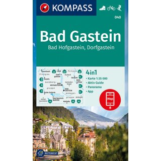 WK  040 Bad Gastein, Bad Hofgastein, Dorfgastein 1 : 35 000