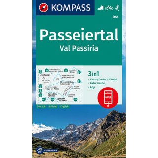 WK  044 Passeiertal, Val Passiria 1:25.000