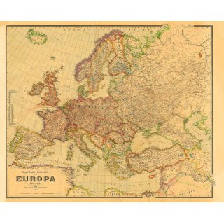 Europa 1942. Historische Verkehrskarte