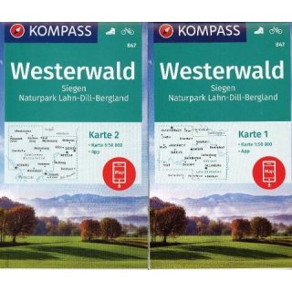 WK  847 Westerwald Karten-Set 1:50.000