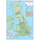 Grobritannien und Irland physisch mit Straen 1:850.000