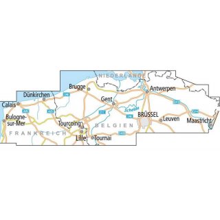 Belgien Flandern 1:150.000