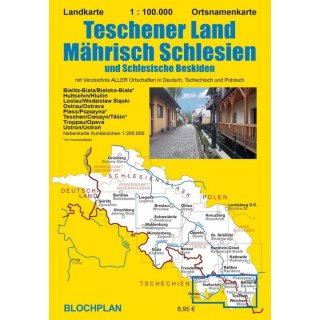 Teschener Land - Mhrisch Schlesien - Schlesische Beskiden 1:100.000