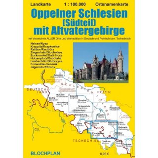 Oppelner Schlesien (Südteil) mit Altvatergebirge 1:100.000
