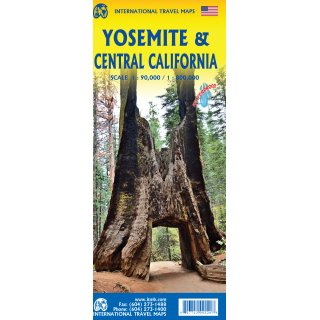 California Central & Yosemity 1:90.000/1:900.000