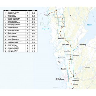 Bohusleden Wanderatlas 1:50.000