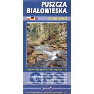 Bialowieza-Urwald Wanderkarte
