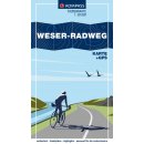 Kompass Leporello Weserradweg 1:50 000