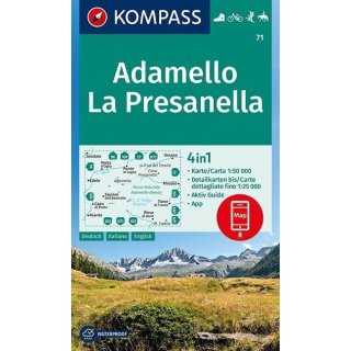 WK   71 Adamello, La Presanella 1:50.000
