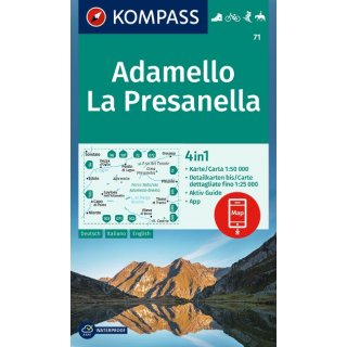 WK   71 Adamello, La Presanella 1:50.000