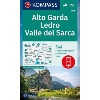 WK  096 Alto Garda, Ledro, Valle del Sarca 1:25.000