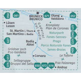 WK   51 Gadertal, Val Badia 1:25.000