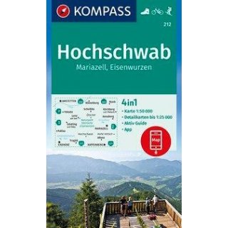 WK  212 Hochschwab, Mariazell, Eisenwurzen 1:50 000