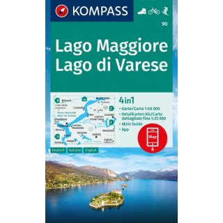 WK   90 Lago Maggiore, Lago di Varese 1:50 000