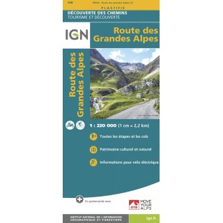 89024 Route des Grandes Alpes 1:220.000