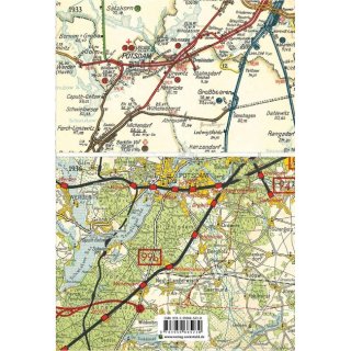 Historische bersichtskarte der Reichsbahndirektion...