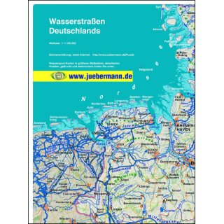 Wasserstraßen Deutschlands 1:1,1 Mio.