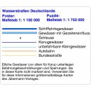 Wasserstra&szlig;en Deutschlands 1:1,1 Mio.
