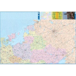 Europe Railway & Road 1:3,350 000