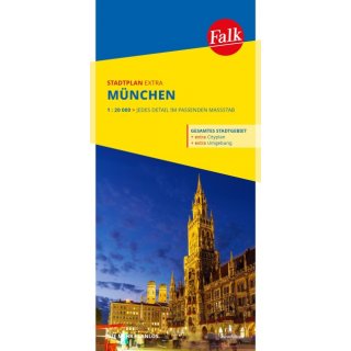 Mnchen Falk extra 1:20.000