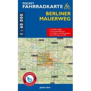 Fahrradkarte Berliner Mauerweg 1:60 T