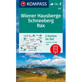 WK  228 Wiener Hausberge, Schneeberg, Rax 1:25.000