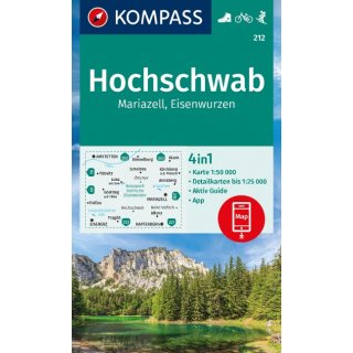 WK  212 Hochschwab, Mariazell, Eisenwurzen 1:50.000