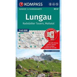 WK   67 Lungau, Radst&auml;dter Tauern, Maltata 1:40.000