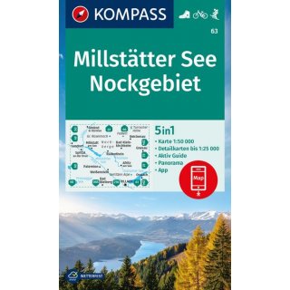 WK   63 Millsttter See, Nockgebiet 1:50.000