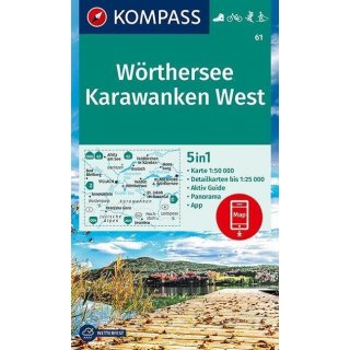 WK   61 Wrthersee, Karawanken West 1:50.000