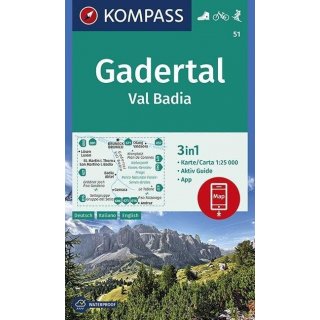 WK   51 Gadertal, Val Badia 1:25.000