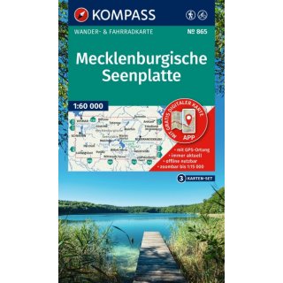 WK  865 Mecklenburgische Seenplatte Karten-Set 1:60.000