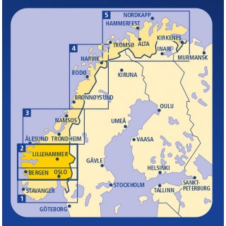 Norwegen Mitte (Bl. 2) 1:335.000