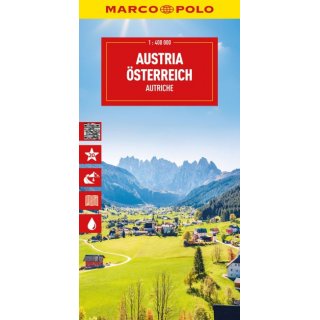 MARCO POLO Lnderkarte sterreich 1:400 000