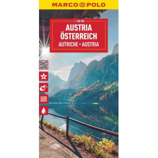 MARCO POLO Länderkarte Österreich 1:300 000