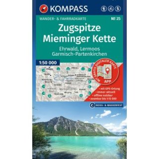 WK   25 Zugspitze, Mieminger Kette 1:50.000
