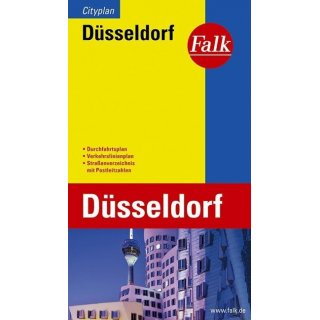 Falk Cityplan Düsseldorf 1 : 20 000