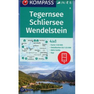 WK    8 Tegernsee, Schliersee, Wendelstein 1:50 000