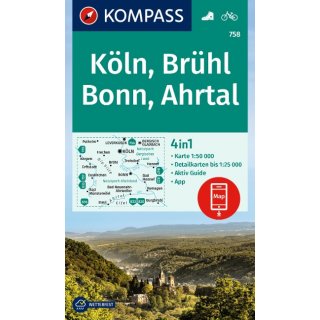WK  758 Kln, Brhl, Bonn, Ahrtal 1:50.000