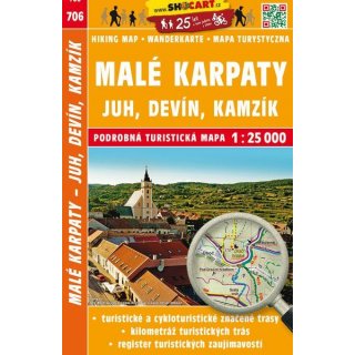 706 Kleine Karpaten 1:25 000 Devin Kamzik