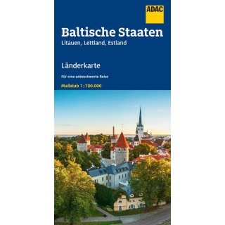 ADAC LnderKarte Baltische Staaten